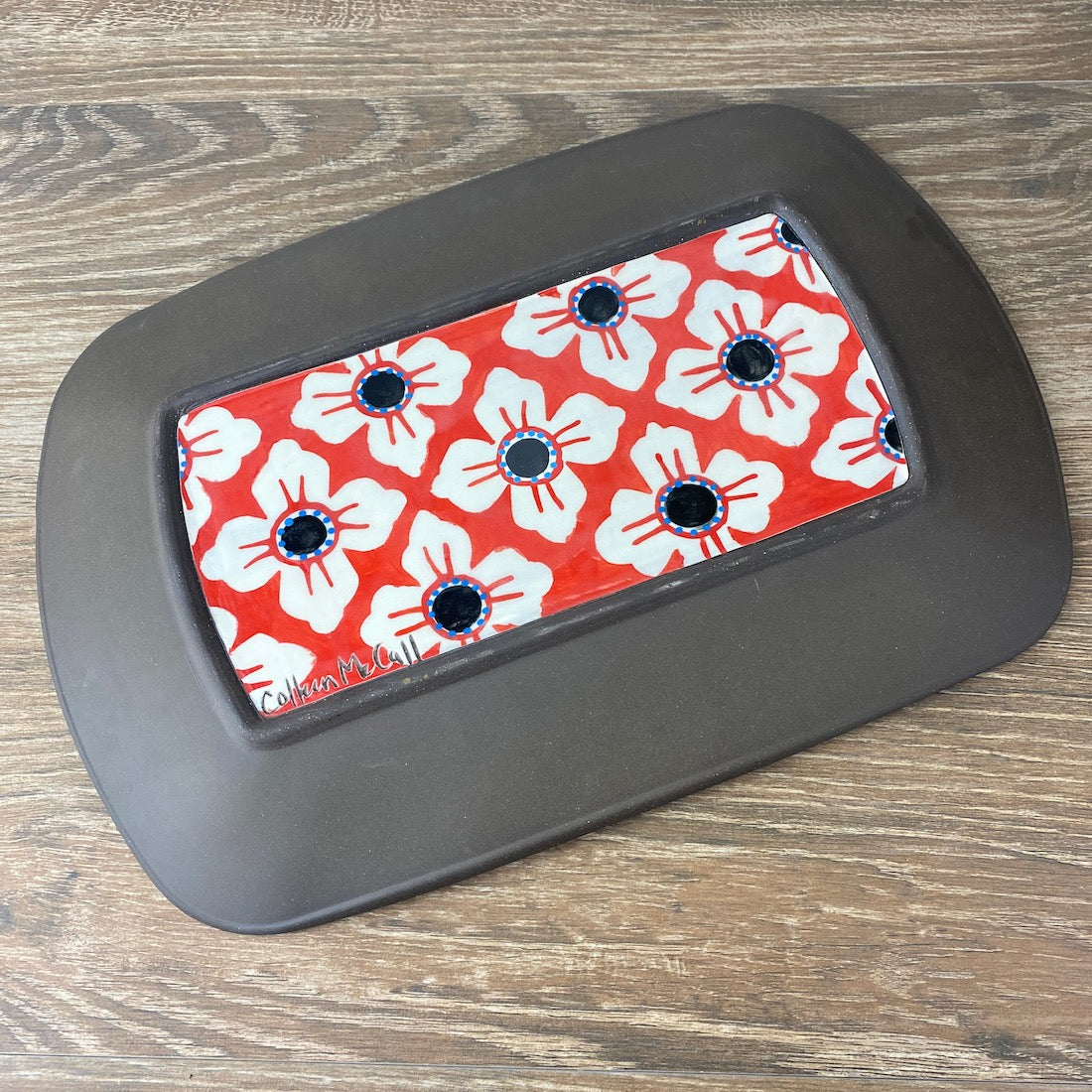 Colorful Stoneware Platter