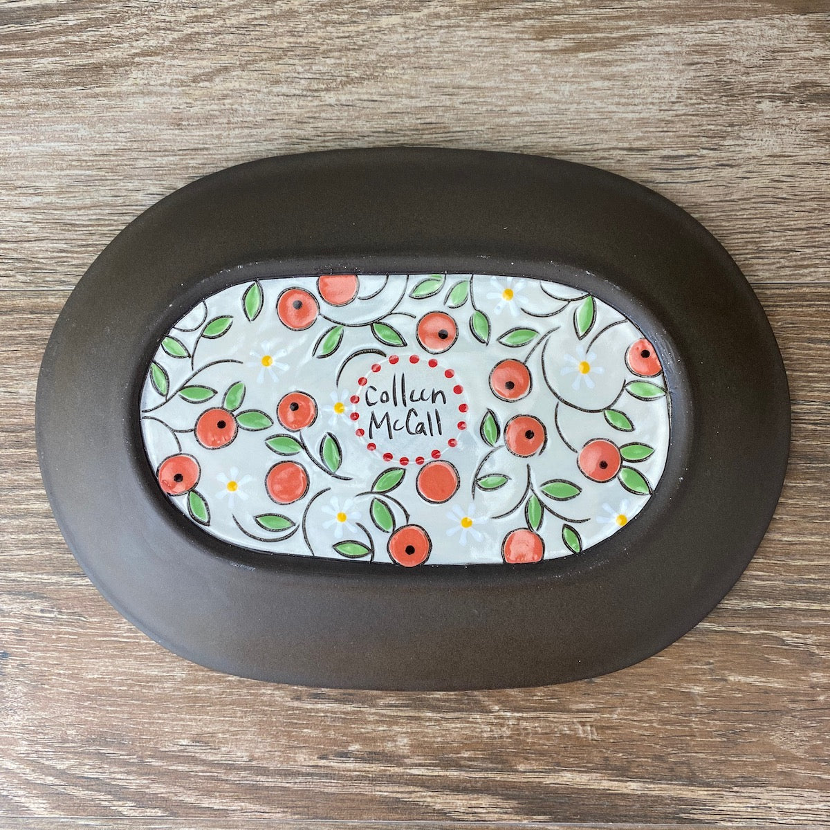 Vintage Floral Small Platter | Plate
