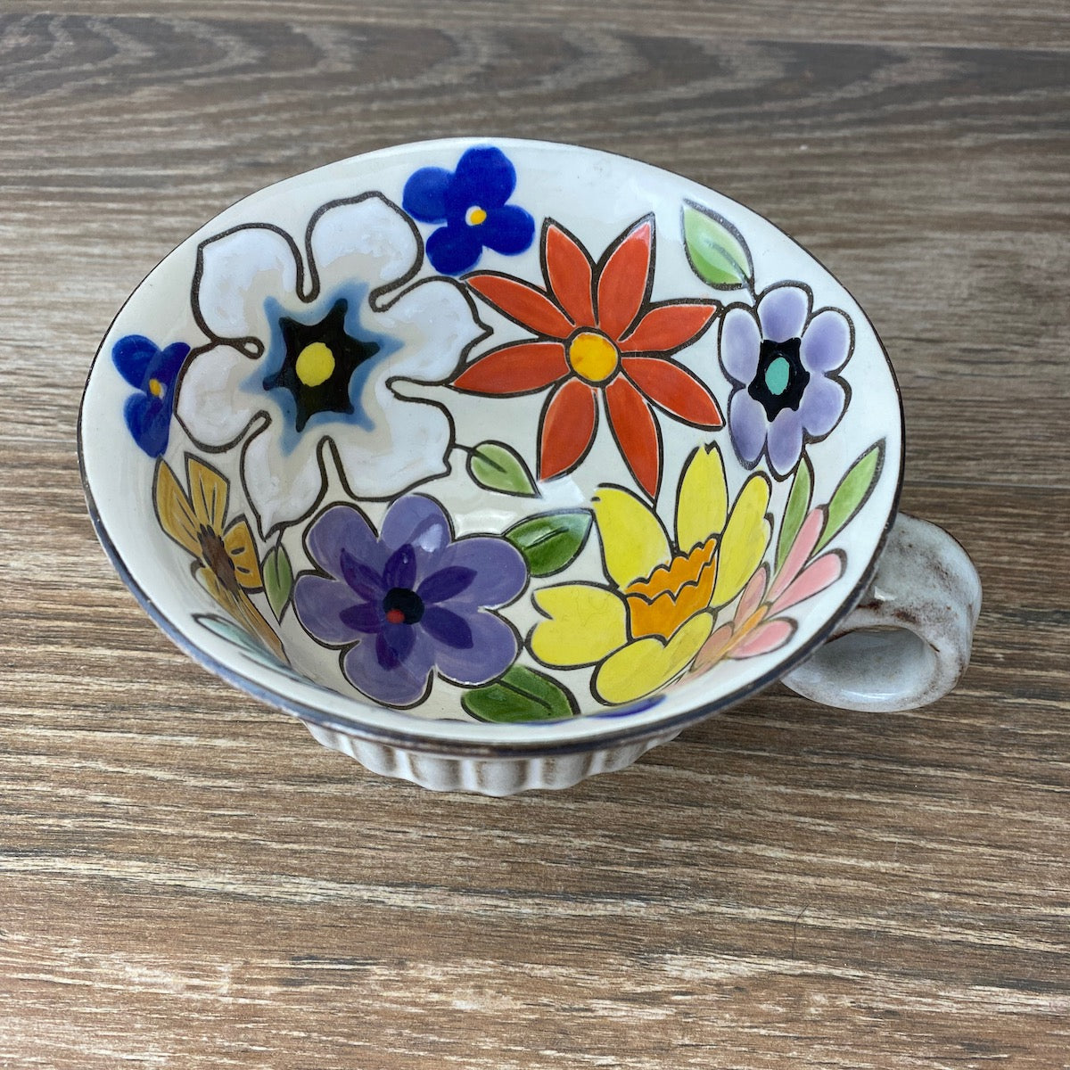 Mulit-Floral Mug Bowl