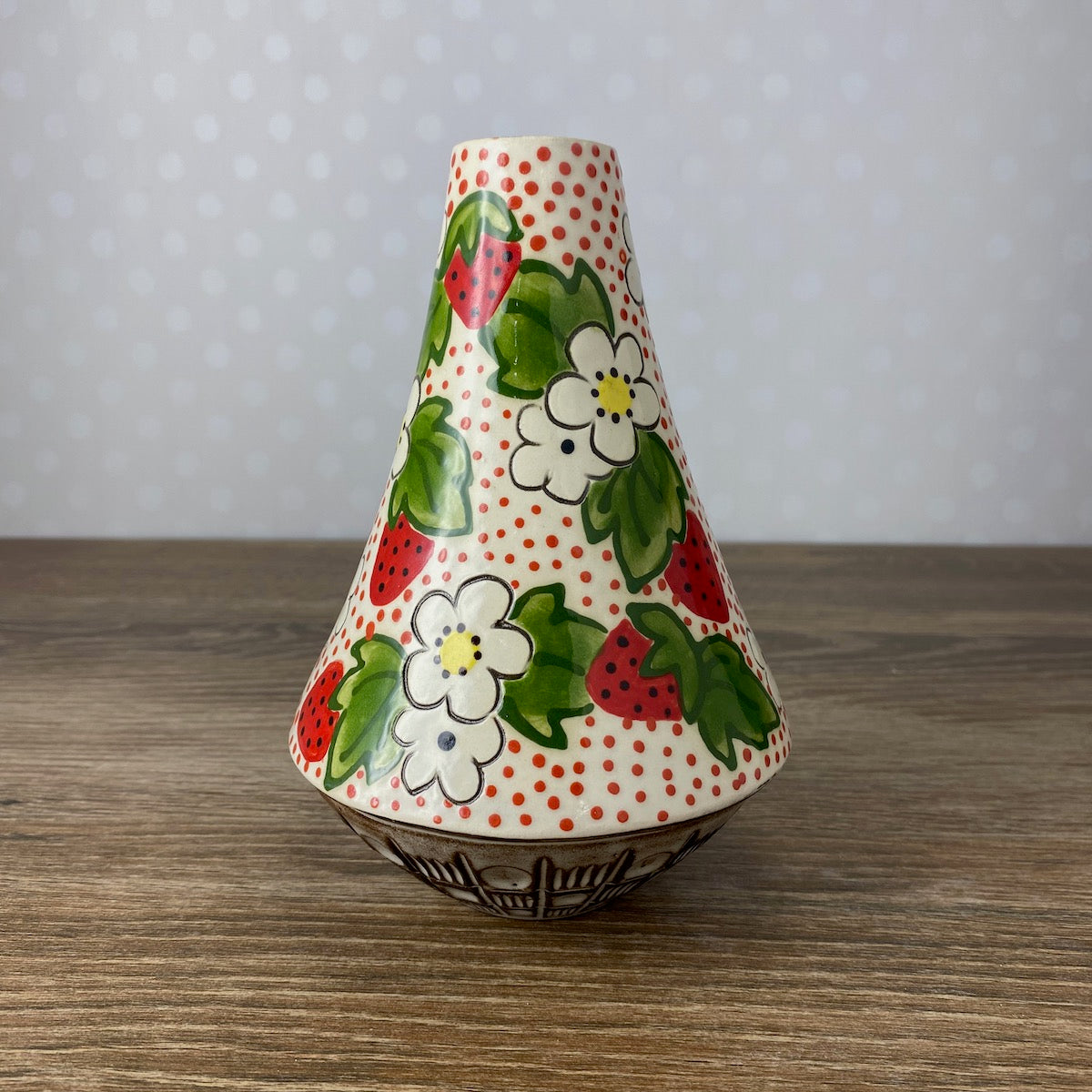 Strawberry Flower Vase
