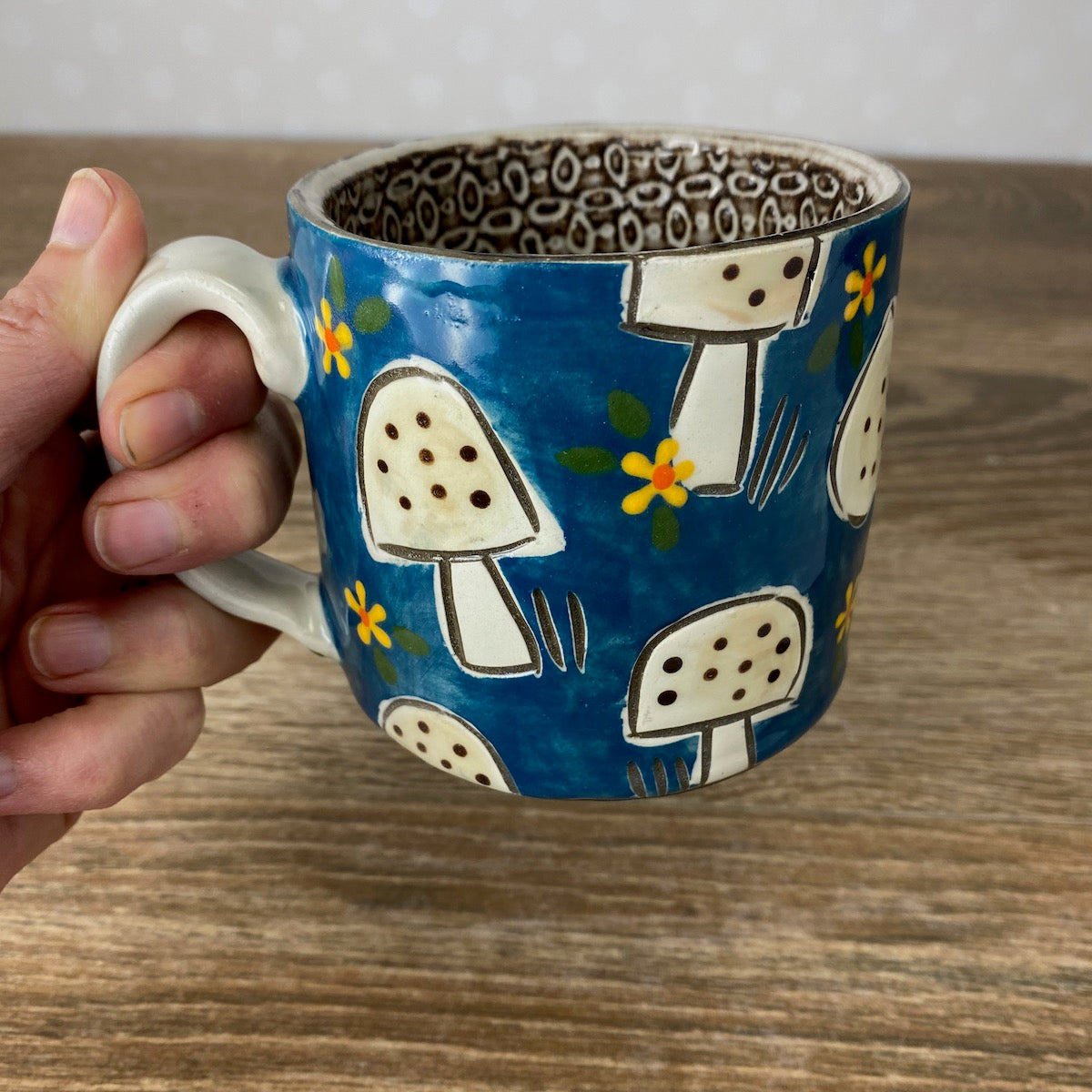 Folksy Mushroom Mug
