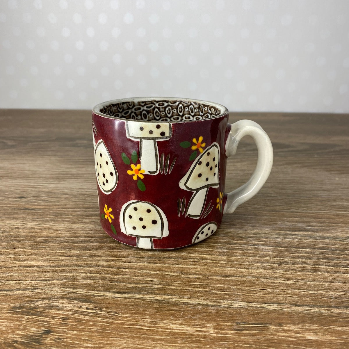 Folksy Mushroom Mug