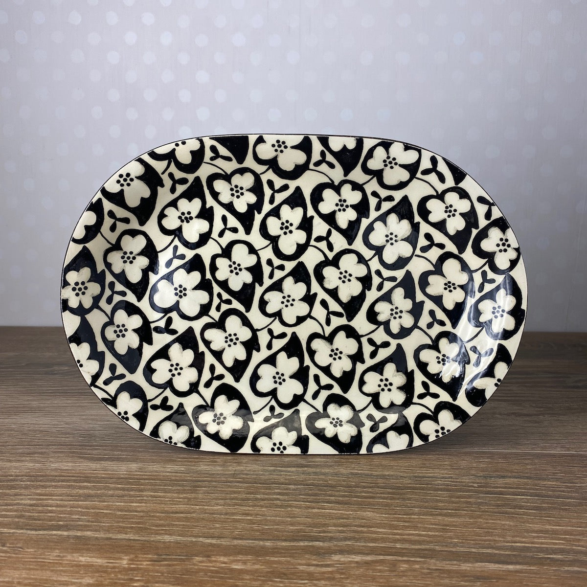 Small Vintage Print Platter | Plate
