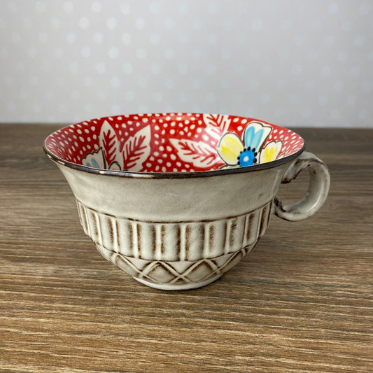 40's Floral Soup Bowl