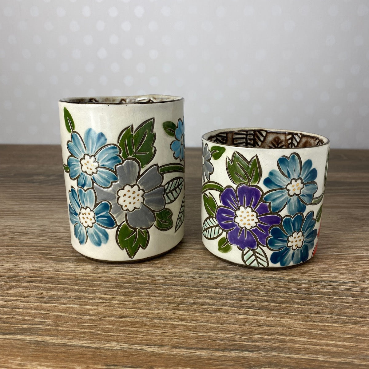 Golden Vintage Floral Mug