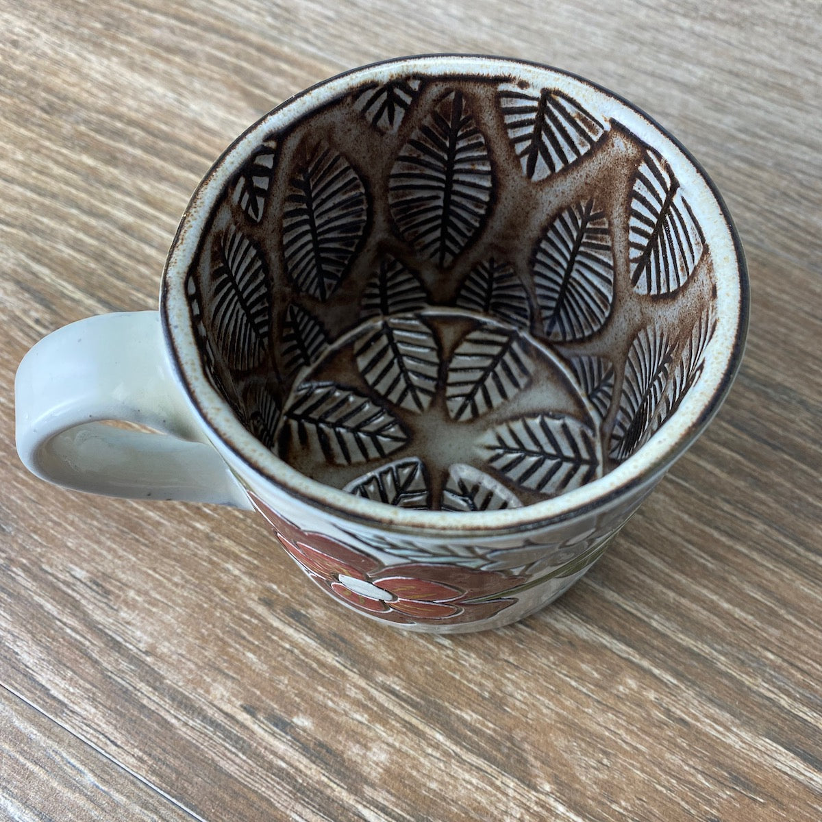 Golden Vintage Floral Mug