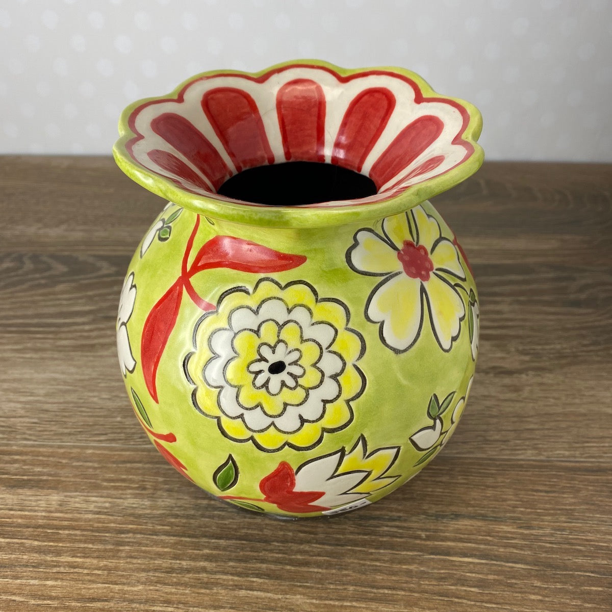 Chartreuse Globe Vase