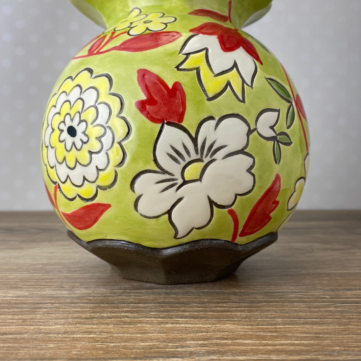 Chartreuse Globe Vase