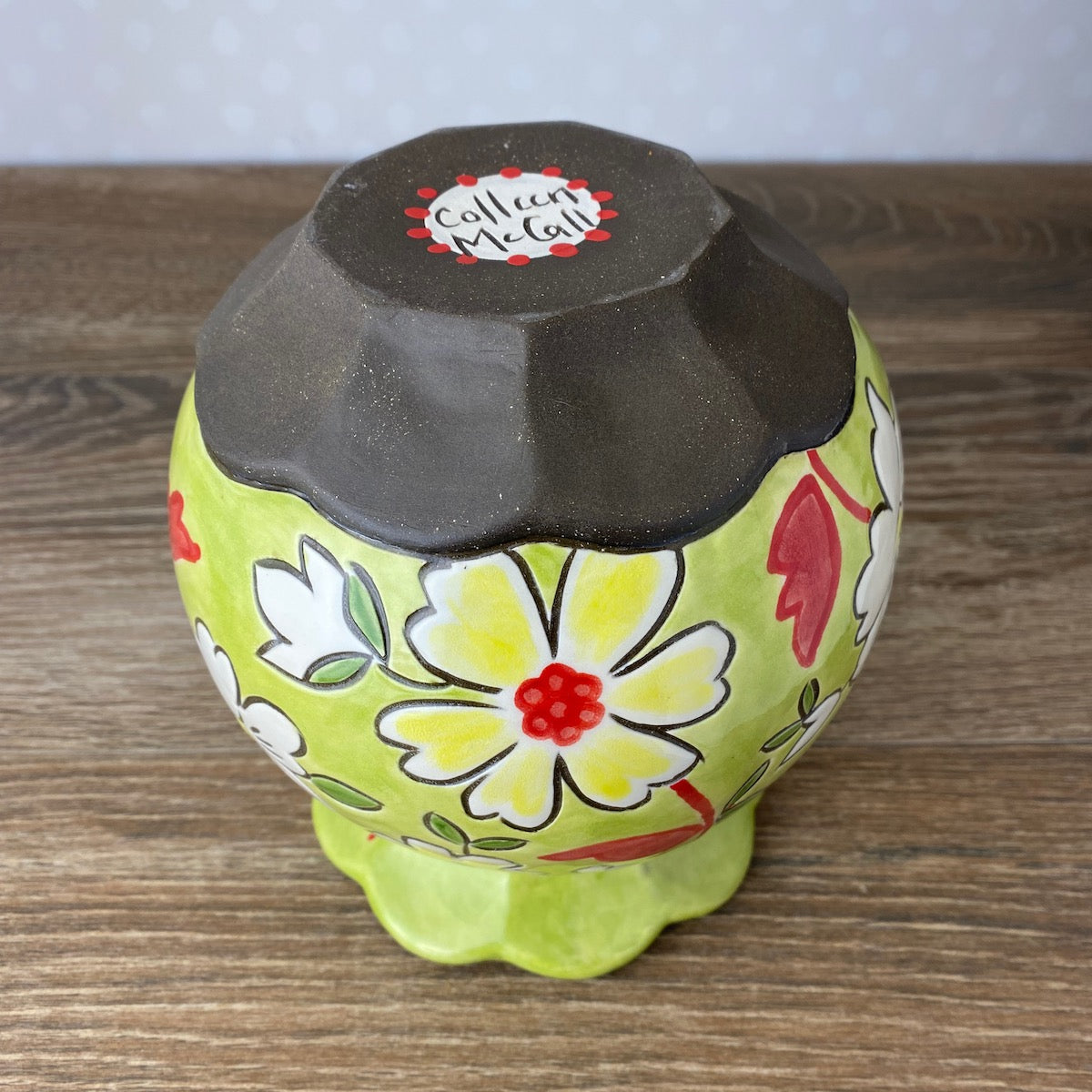 Chartreuse Globe Vase