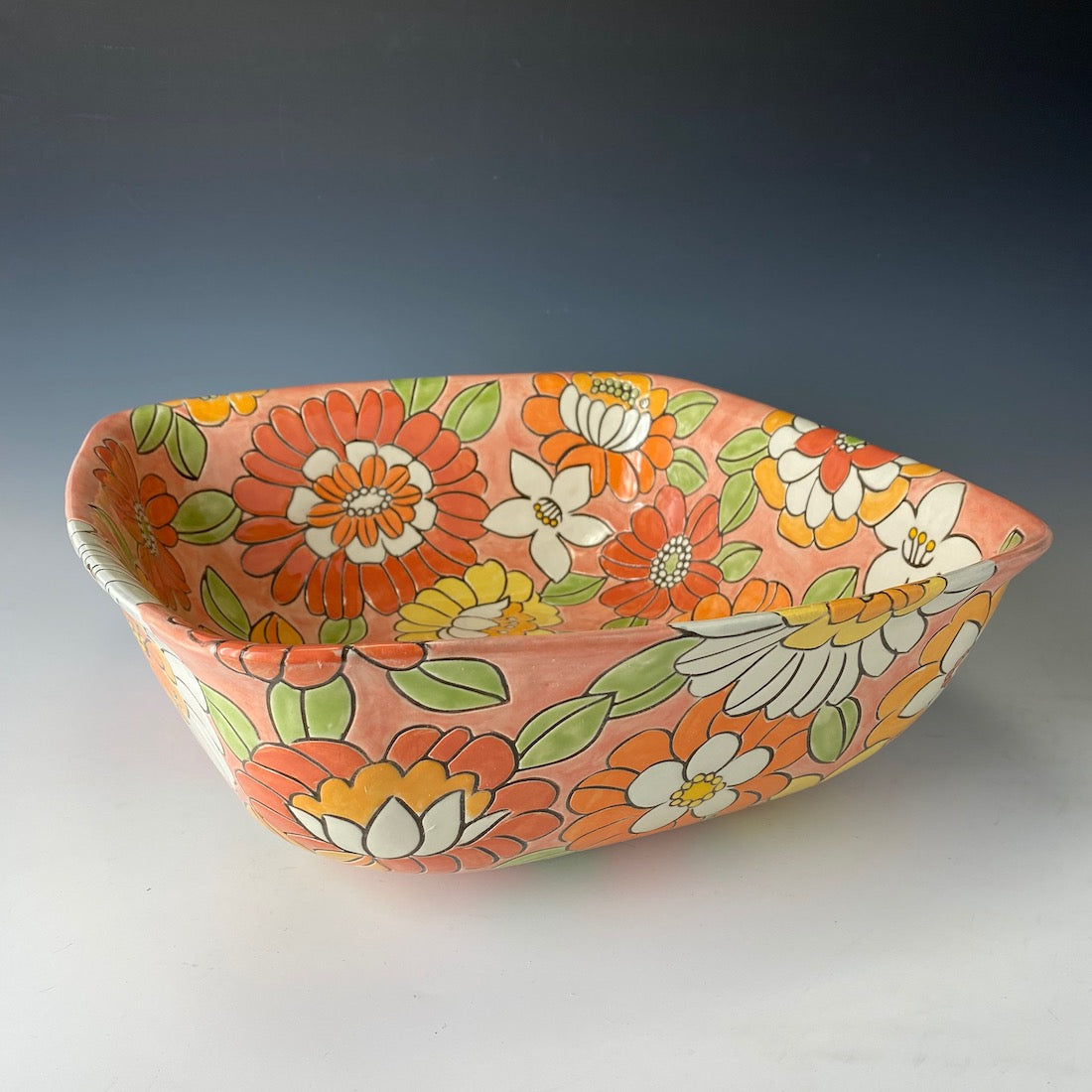Flower Power Square Bowl