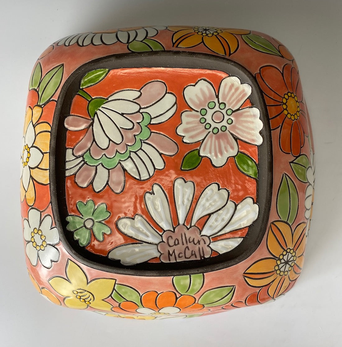 Flower Power Square Bowl