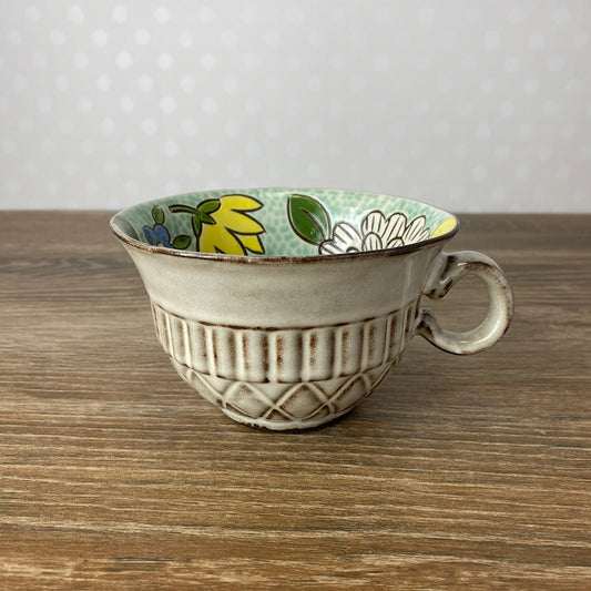 Hand Painted Soup Bowl | Multi-Floral Daffodils