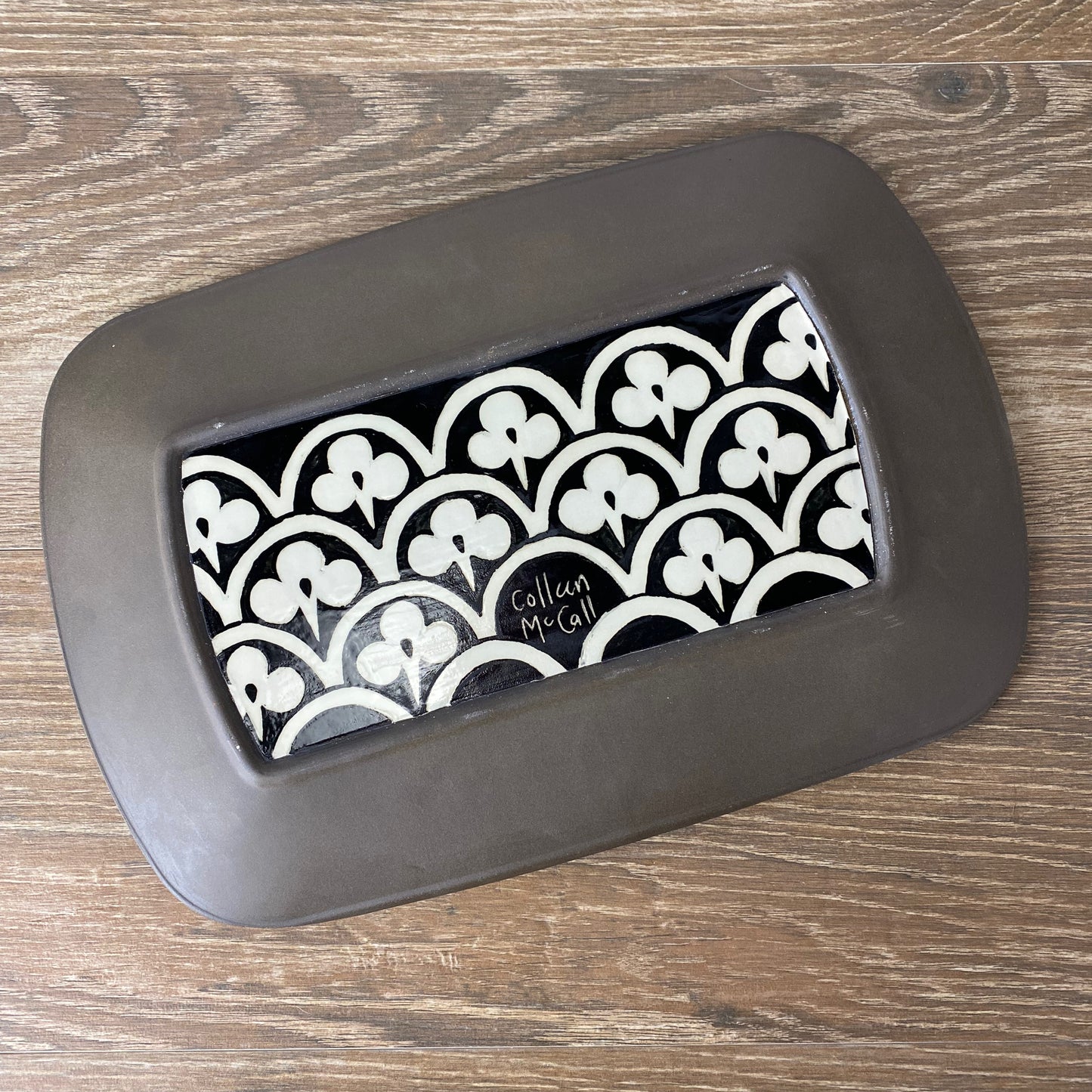 Colorful Handpainted Serving Platter