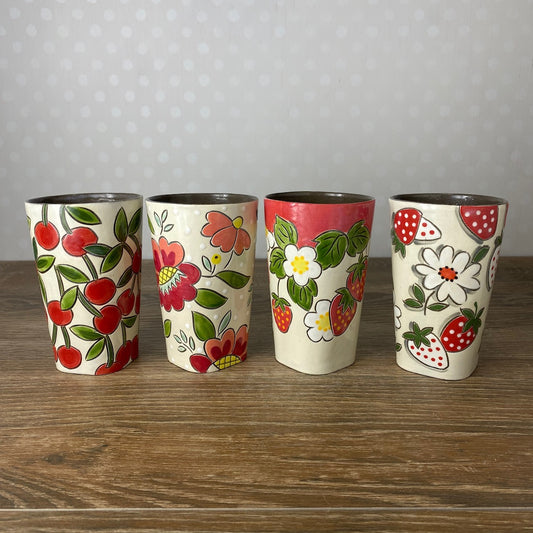 Hand Painted Tumbler | Pint Size | Assorted