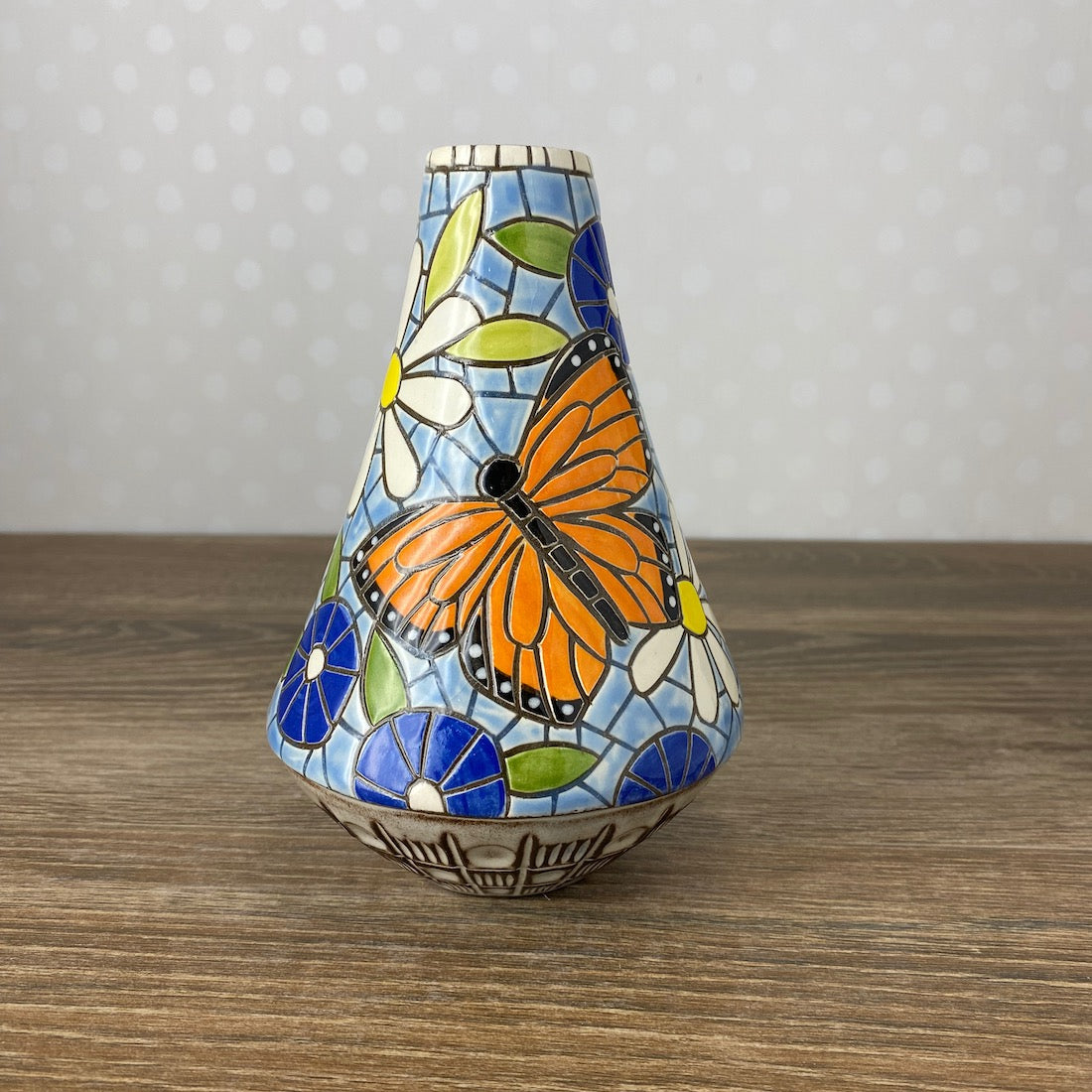 Monarch Butterfly Vase
