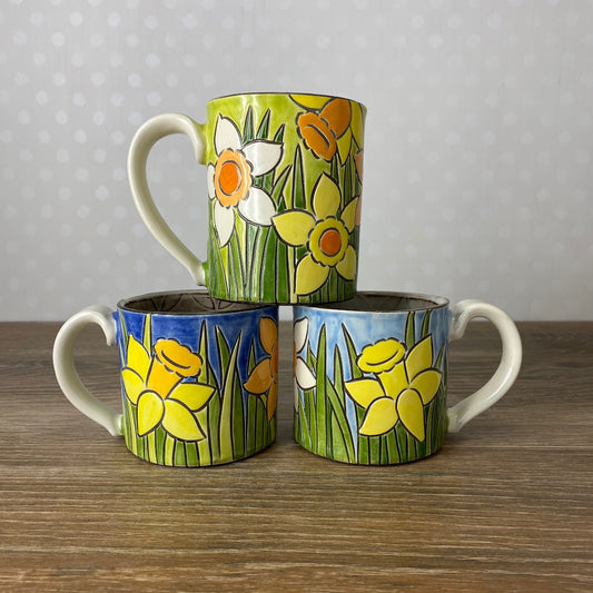 Vintage Floral Daffodil Mug
