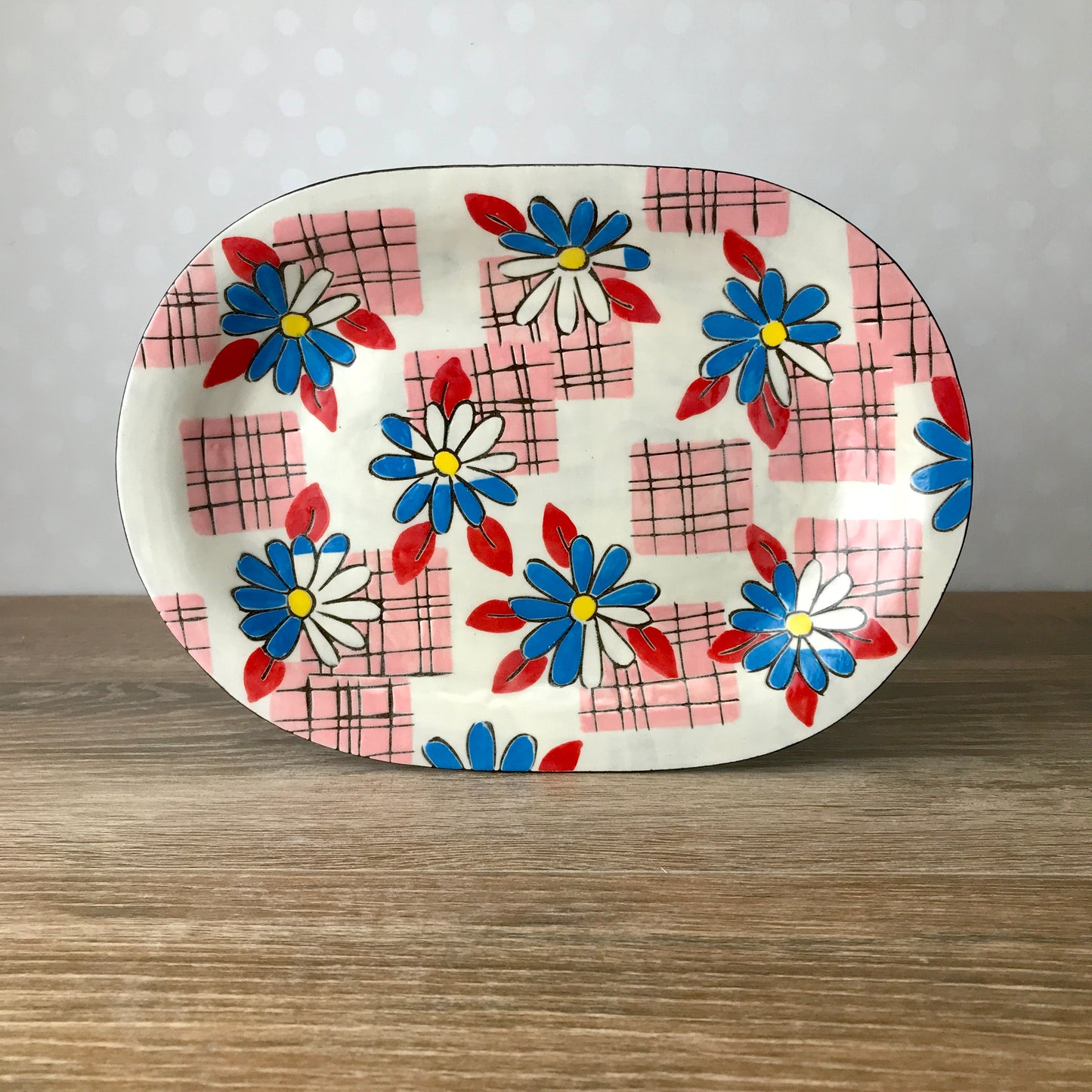 Retro Small Platter or Plate