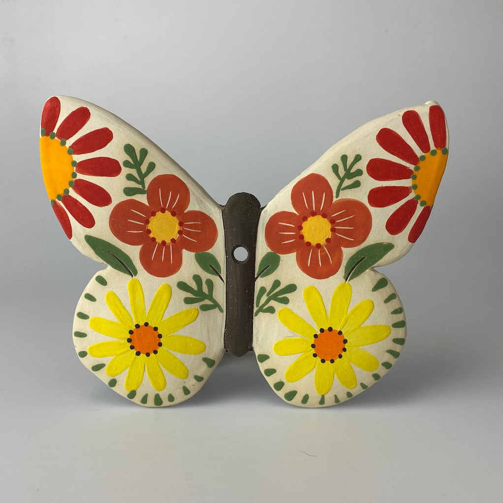 Handpainted Ceramic Butterfly | Wall Mount | Assorted