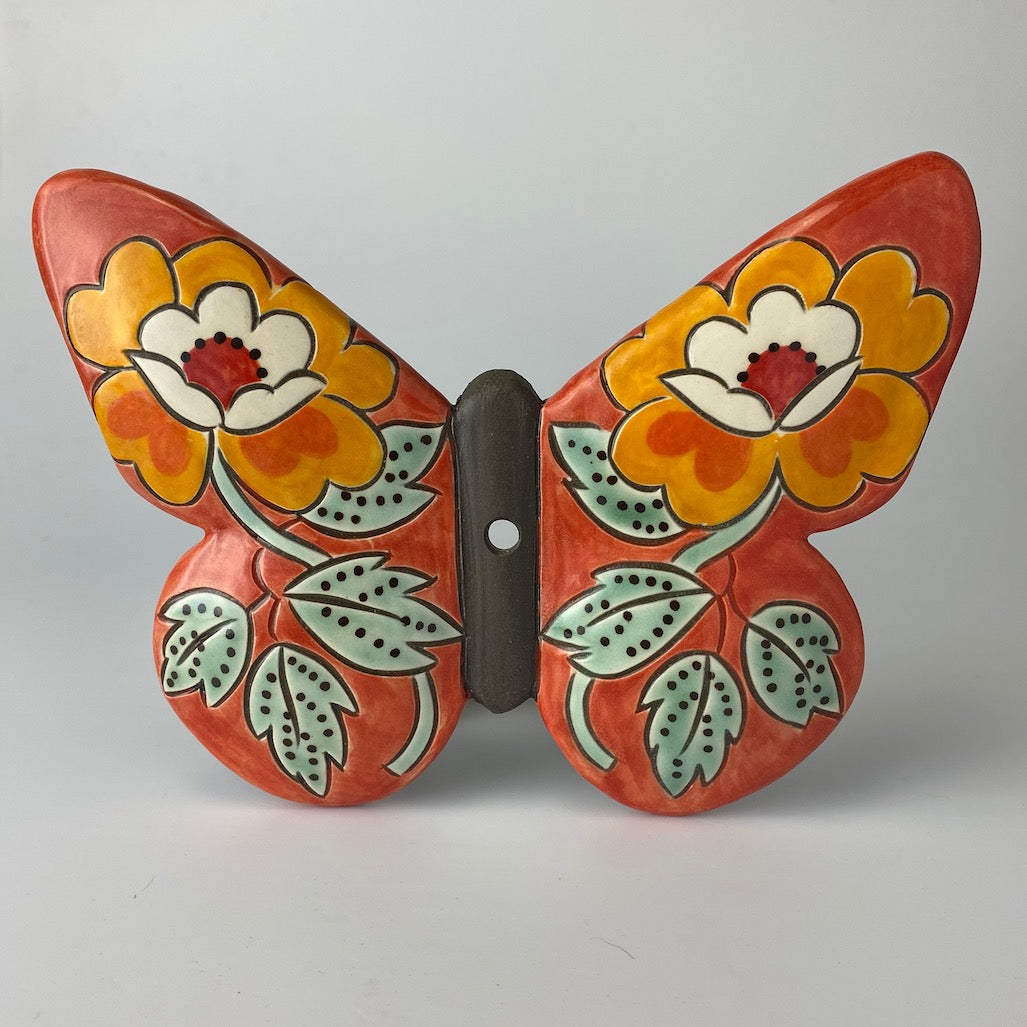 Handpainted Ceramic Butterfly | Wall Mount | Assorted